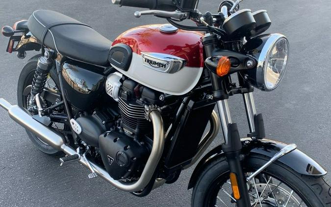 2024 Triumph Bonneville T100 Carnival Red/Fusion White