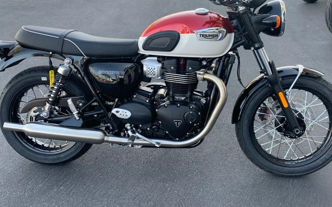 2024 Triumph Bonneville T100 Carnival Red/Fusion White