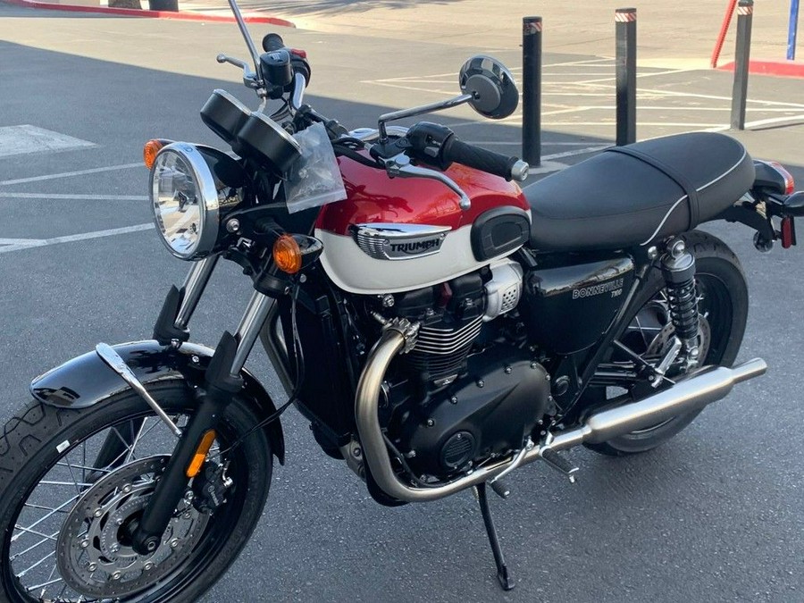 2024 Triumph Bonneville T100 Carnival Red/Fusion White