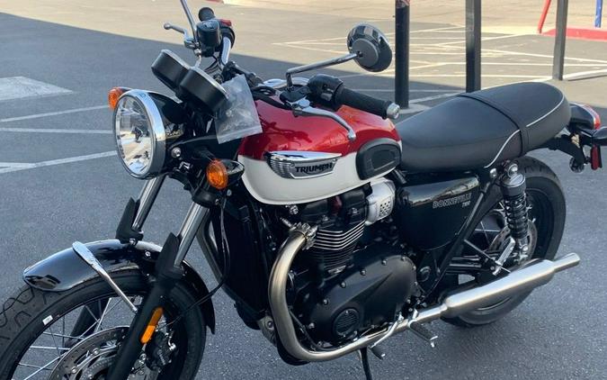 2024 Triumph Bonneville T100 Carnival Red/Fusion White