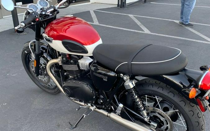 2024 Triumph Bonneville T100 Carnival Red/Fusion White