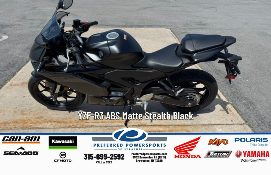 2026 Yamaha YZF-R3 ABS Midnight Black