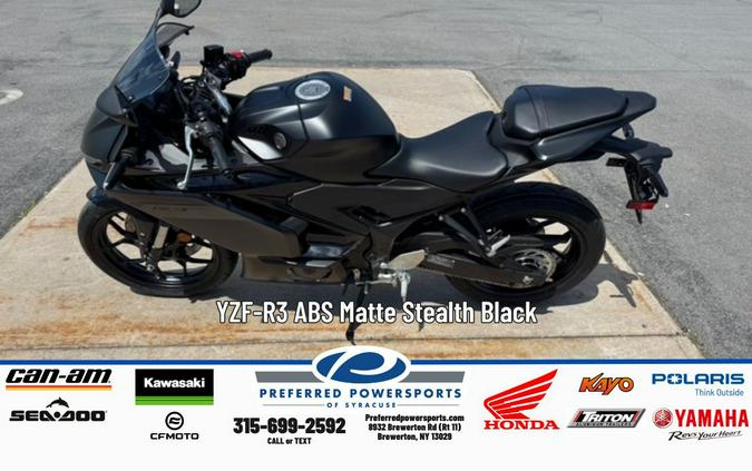 2026 Yamaha YZF-R3 ABS Midnight Black
