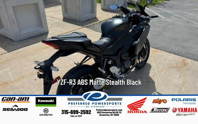 2026 Yamaha YZF-R3 ABS Midnight Black