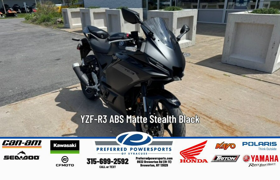 2026 Yamaha YZF-R3 ABS Midnight Black