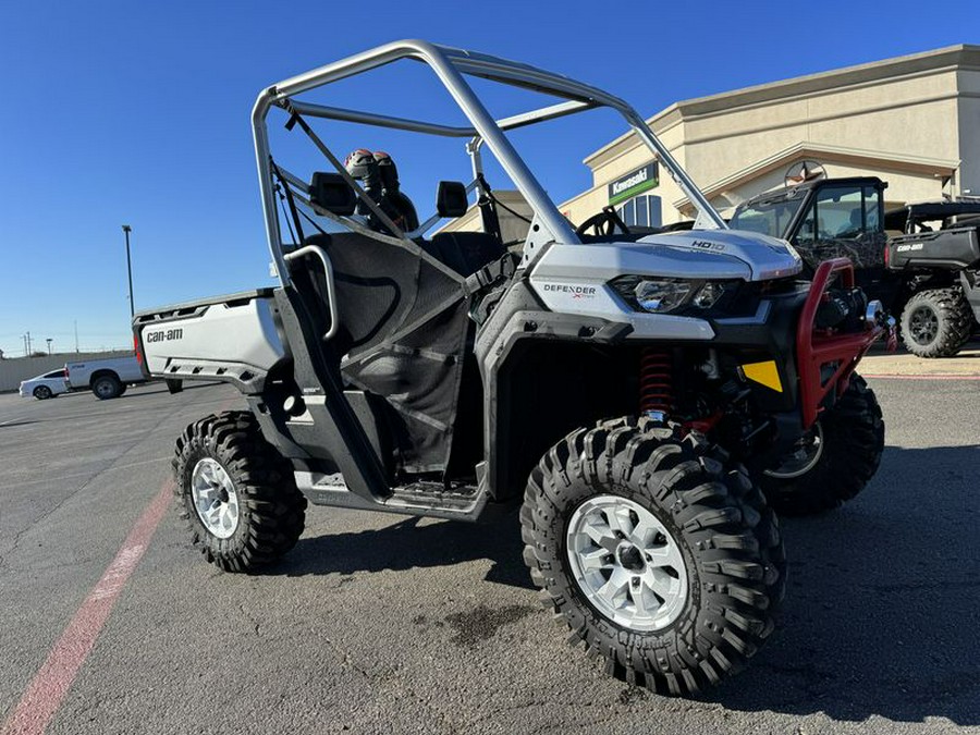 New 2024 CAN-AM DEFENDER X MR HD10 HYPER SILVER AND LEGION RED