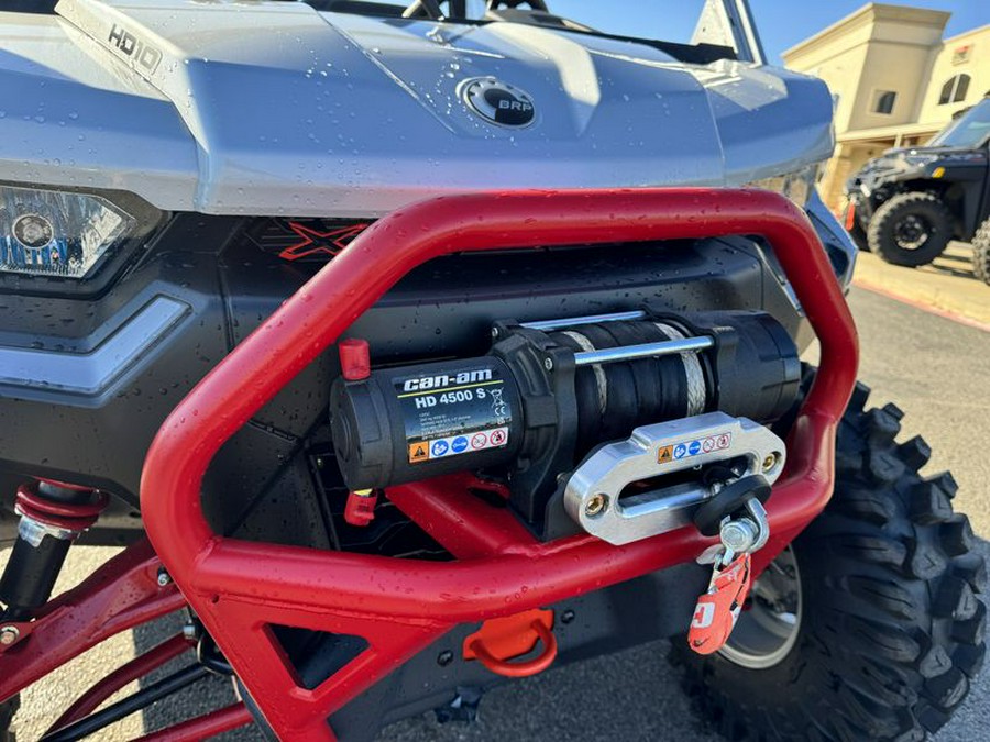 New 2024 CAN-AM DEFENDER X MR HD10 HYPER SILVER AND LEGION RED