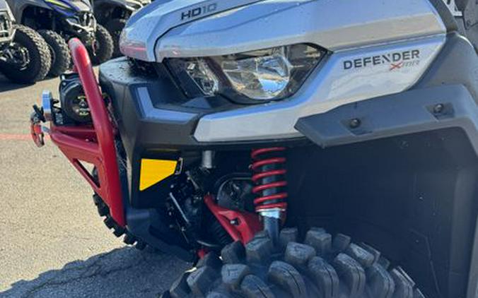 New 2024 CAN-AM DEFENDER X MR HD10 HYPER SILVER AND LEGION RED