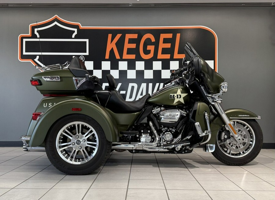 2022 Harley-Davidson® Tri Glide® Ultra Mineral Green Denim