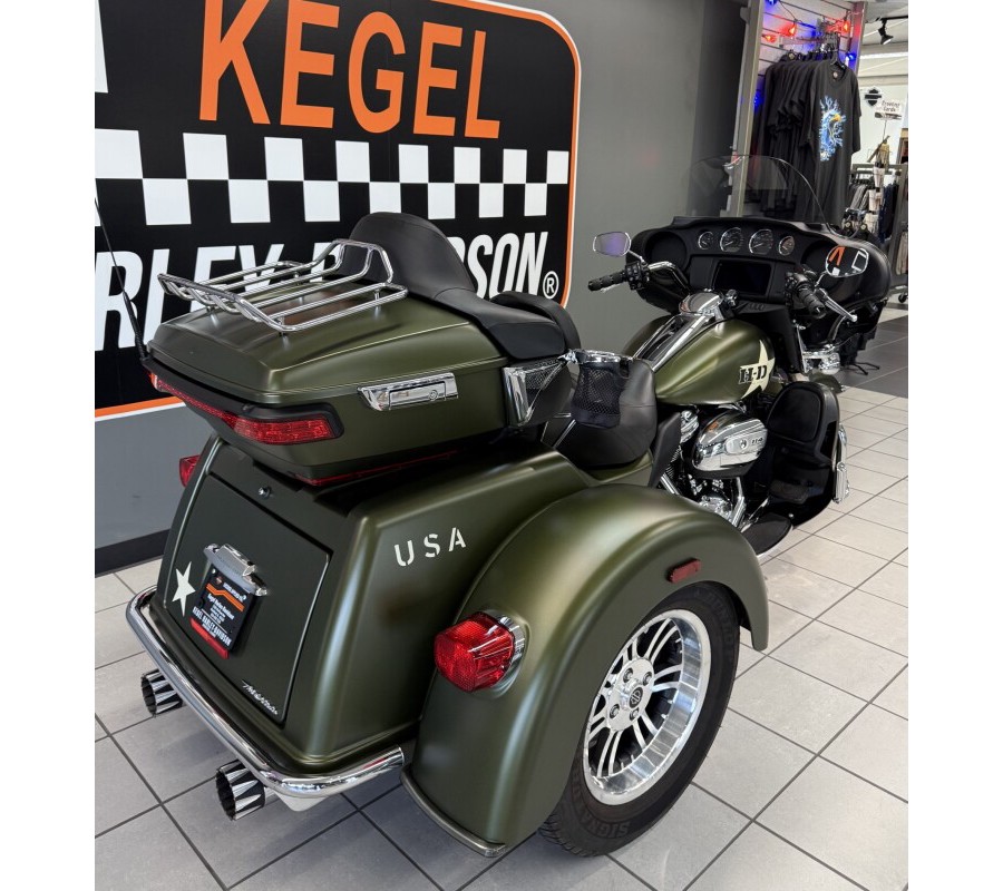2022 Harley-Davidson® Tri Glide® Ultra Mineral Green Denim