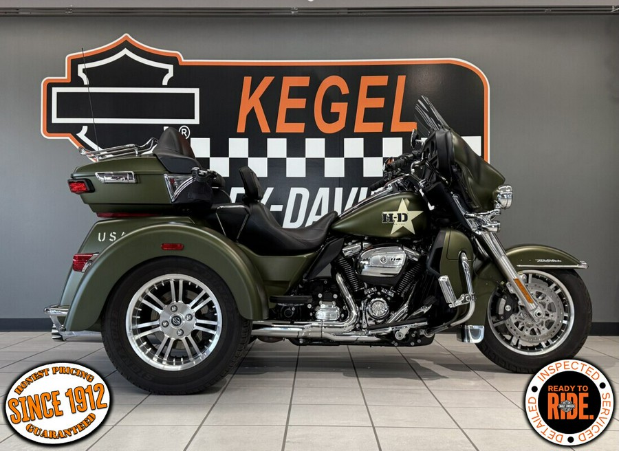 2022 Harley-Davidson® Tri Glide® Ultra Mineral Green Denim