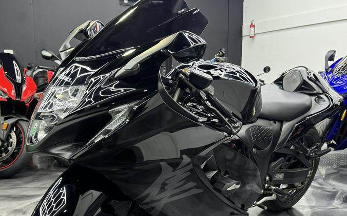 2023 SUZUKI GSX1300RRM3 HAYABUSA, 8540 miles, Carbon Fiber M4 Exhaust, Frame Slides and smoke windscreen.