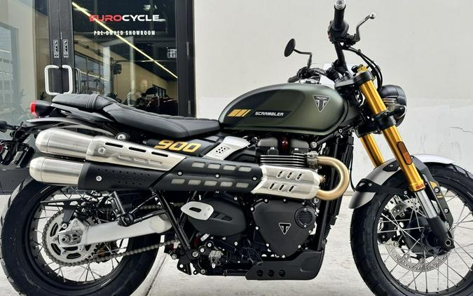 2026 Triumph Scrambler 900 Matt khaki green