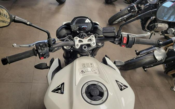 2024 Triumph Street Triple 765 R Crystal White