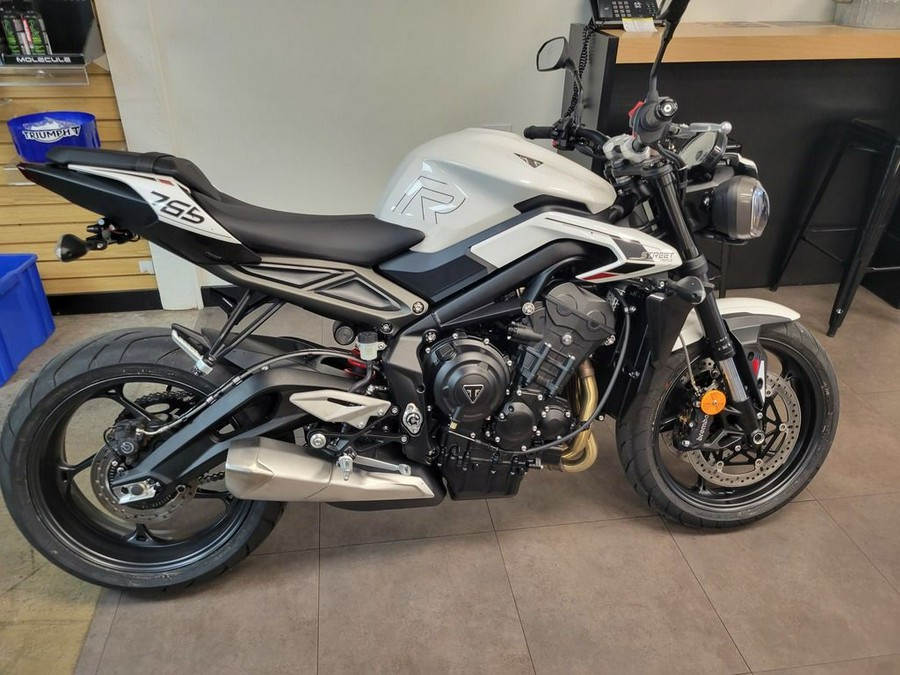 2024 Triumph Street Triple 765 R Crystal White