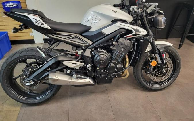 2024 Triumph Street Triple 765 R Crystal White