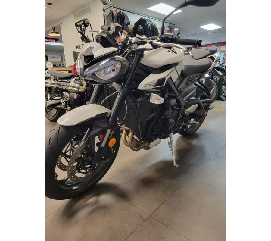 2024 Triumph Street Triple 765 R Crystal White