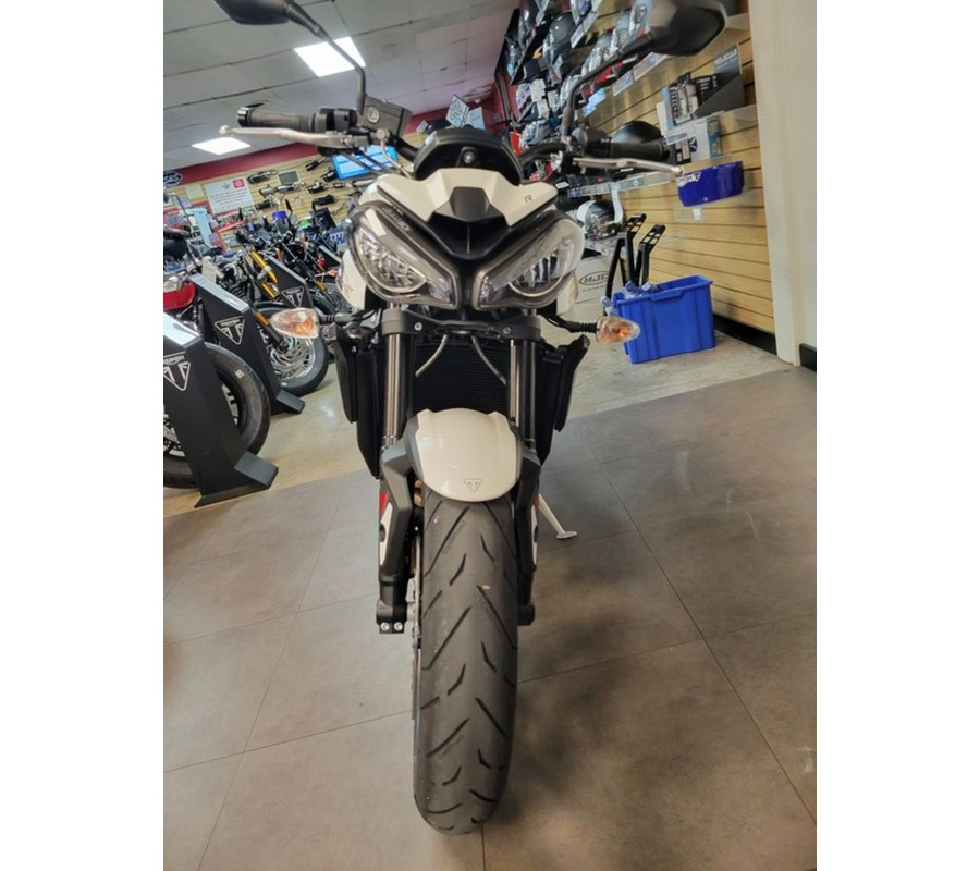 2024 Triumph Street Triple 765 R Crystal White