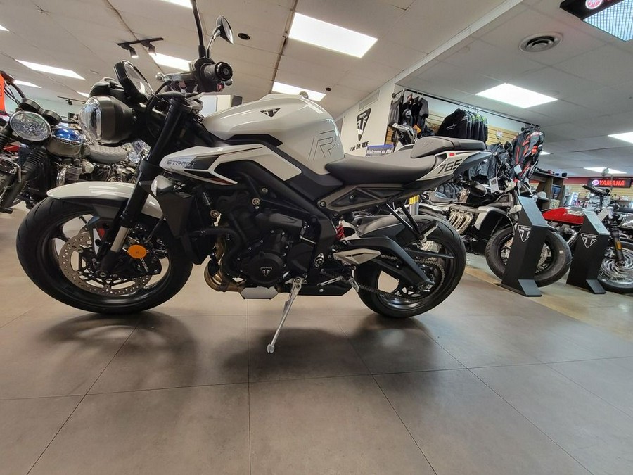 2024 Triumph Street Triple 765 R Crystal White