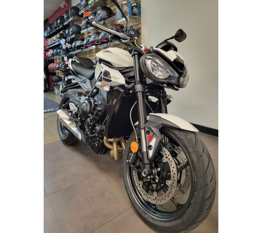 2024 Triumph Street Triple 765 R Crystal White