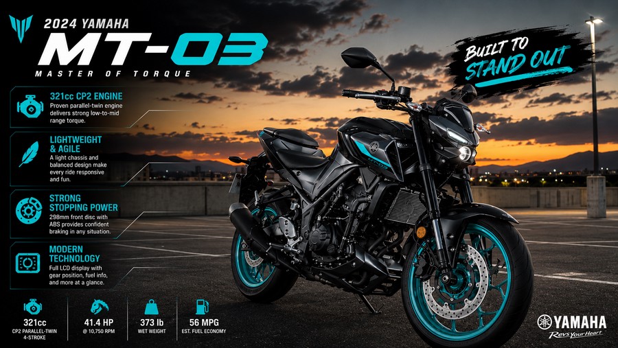2024 YAMAHA MT 03 - F014654