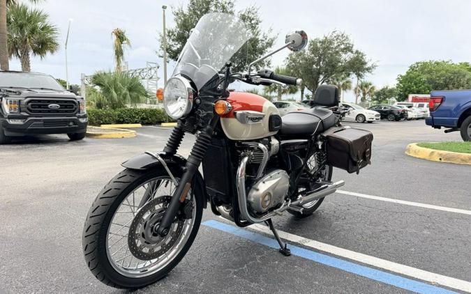 2019 Triumph Bonneville T100 New England White Intense Orange