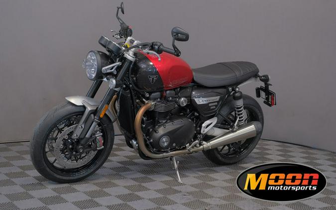 2024 Triumph Speed Twin 1200 Carnival Red/Storm Grey