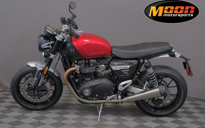 2024 Triumph Speed Twin 1200 Carnival Red/Storm Grey