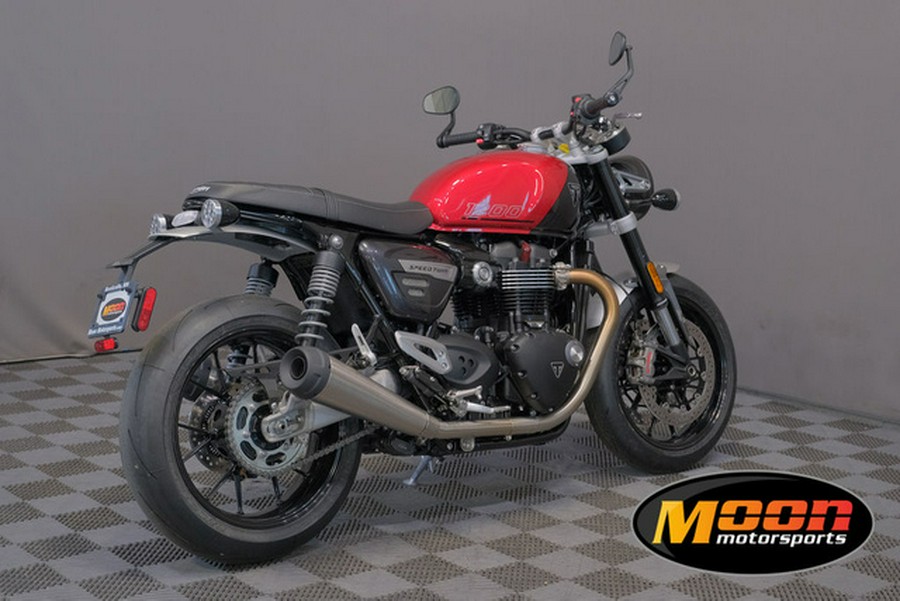 2024 Triumph Speed Twin 1200 Carnival Red/Storm Grey