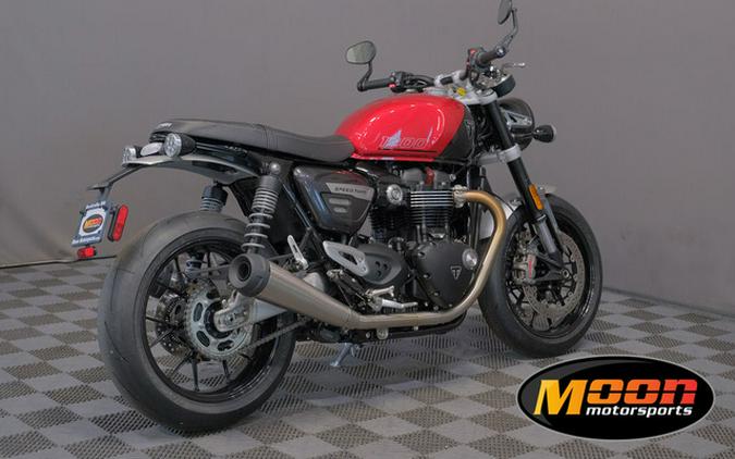 2024 Triumph Speed Twin 1200 Carnival Red/Storm Grey