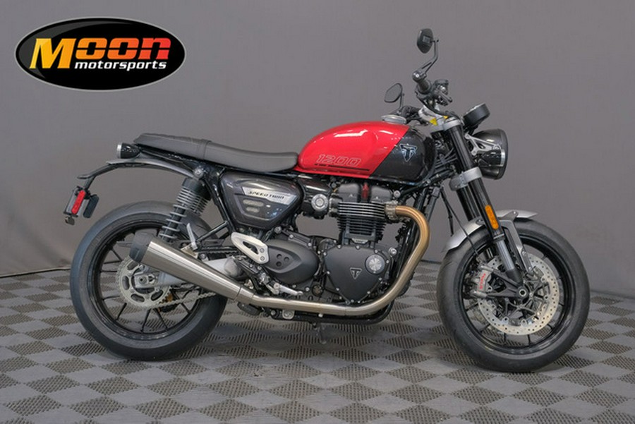 2024 Triumph Speed Twin 1200 Carnival Red/Storm Grey