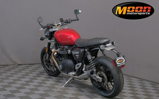 2024 Triumph Speed Twin 1200 Carnival Red/Storm Grey