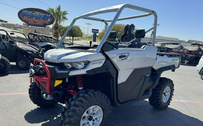 New 2024 CAN-AM DEFENDER X MR WITH HALF DOORS HD10 HYPER SILVER AND LEGION RED
