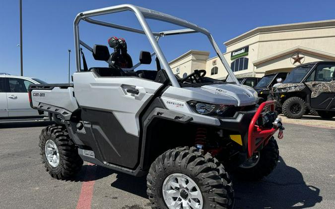 New 2024 CAN-AM DEFENDER X MR WITH HALF DOORS HD10 HYPER SILVER AND LEGION RED