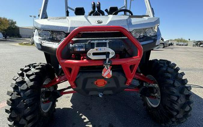 New 2024 CAN-AM DEFENDER X MR WITH HALF DOORS HD10 HYPER SILVER AND LEGION RED