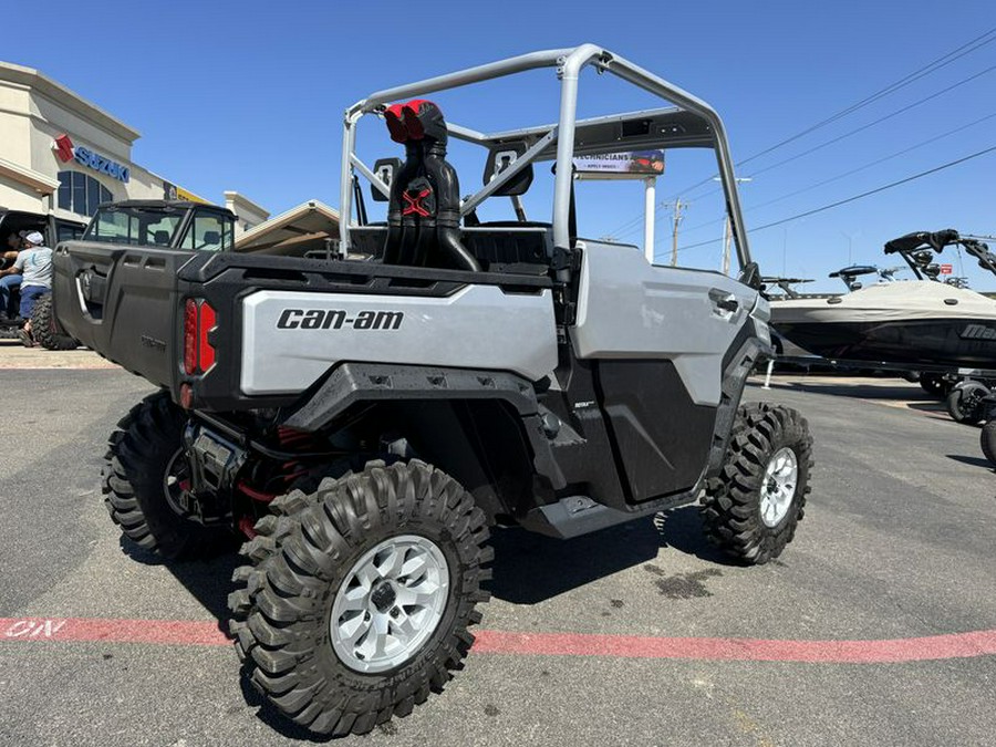 New 2024 CAN-AM DEFENDER X MR WITH HALF DOORS HD10 HYPER SILVER AND LEGION RED