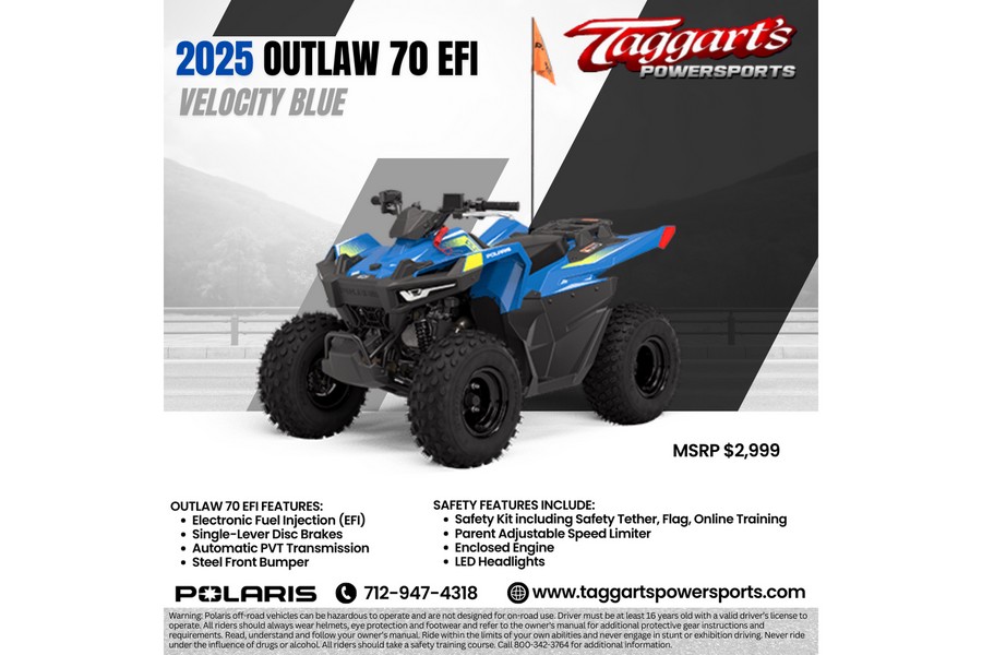 2025 Polaris Industries Outlaw® 70 EFI