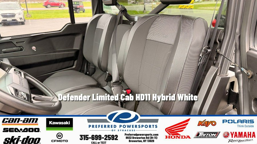 2026 Can-Am Defender Limited Cab HD11 Hybrid White