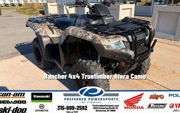 2026 Honda Rancher 4x4 Truetimber Atera Camo
