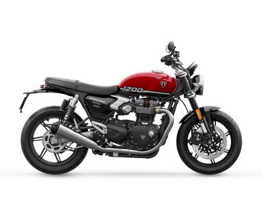 2025 Triumph Speed Twin 1200 Carnival Red/Sapphire Black
