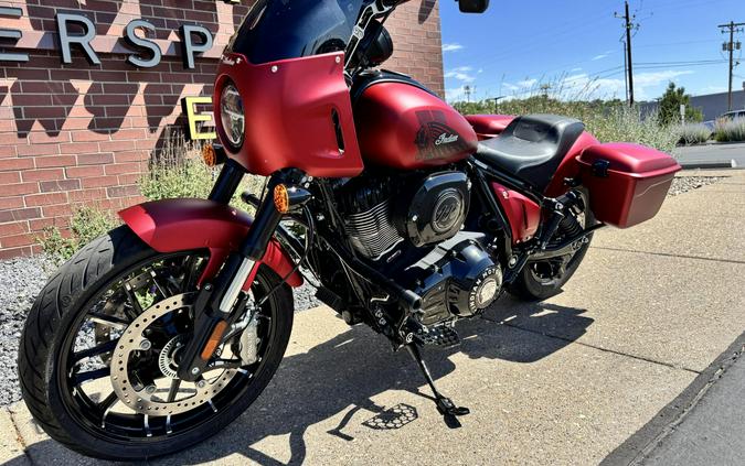 2025 Indian Motorcycle Sport Chief Sunset Red Smoke with Black Smoke