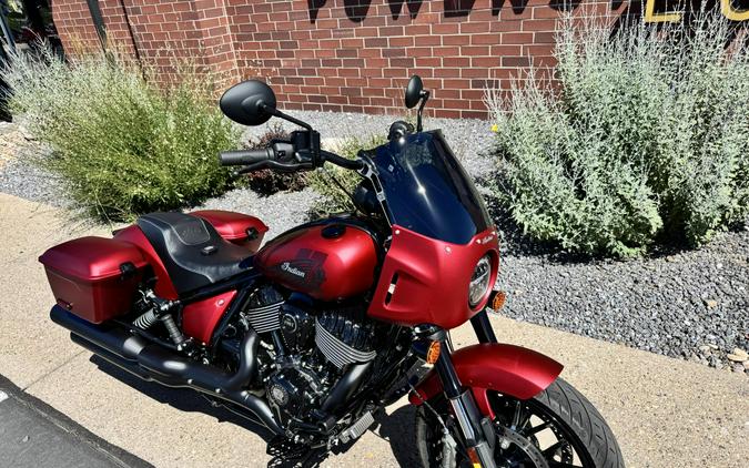 2025 Indian Motorcycle Sport Chief Sunset Red Smoke with Black Smoke