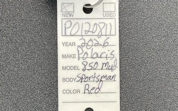 2026 Polaris Sportsman 850 Mud Edition
