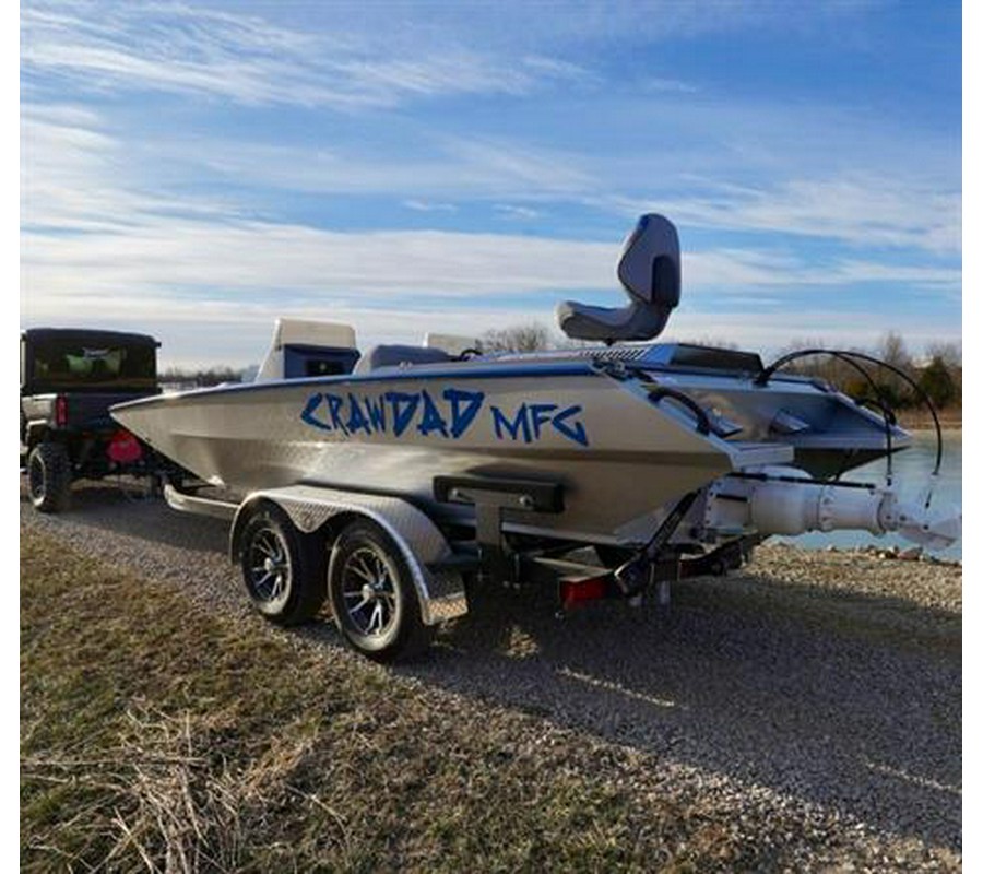 2026 Crawdad Mfg 2166 Fat Boy Angler Inboard Jet Boat Powered with 6.2 Kodiak Inboard Jet Engine