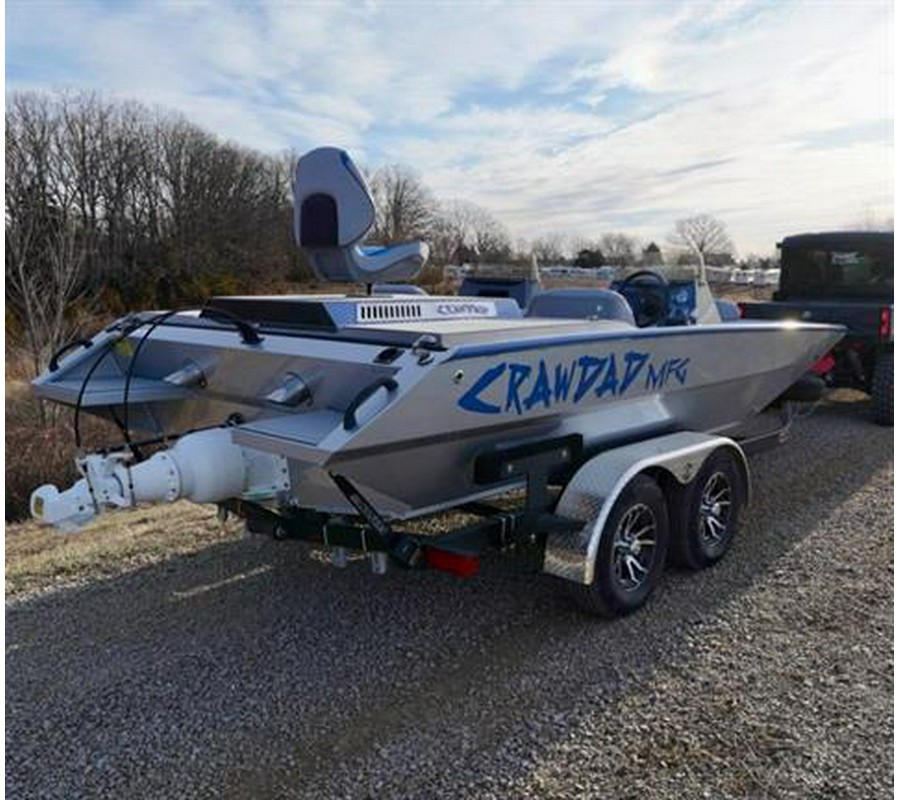 2026 Crawdad Mfg 2166 Fat Boy Angler Inboard Jet Boat Powered with 6.2 Kodiak Inboard Jet Engine