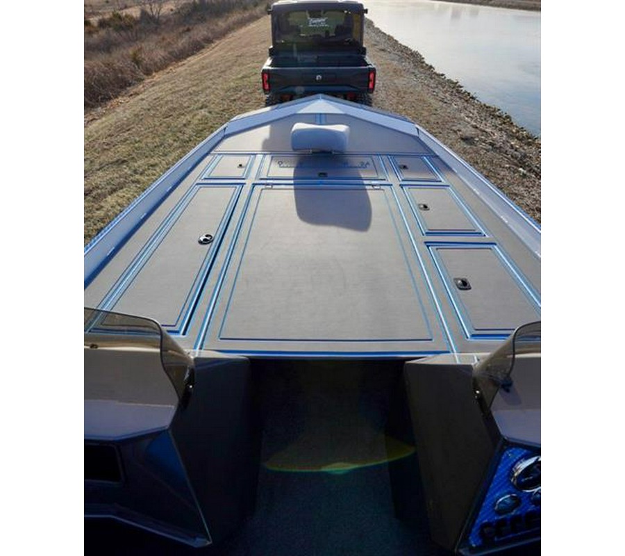 2026 Crawdad Mfg 2166 Fat Boy Angler Inboard Jet Boat Powered with 6.2 Kodiak Inboard Jet Engine