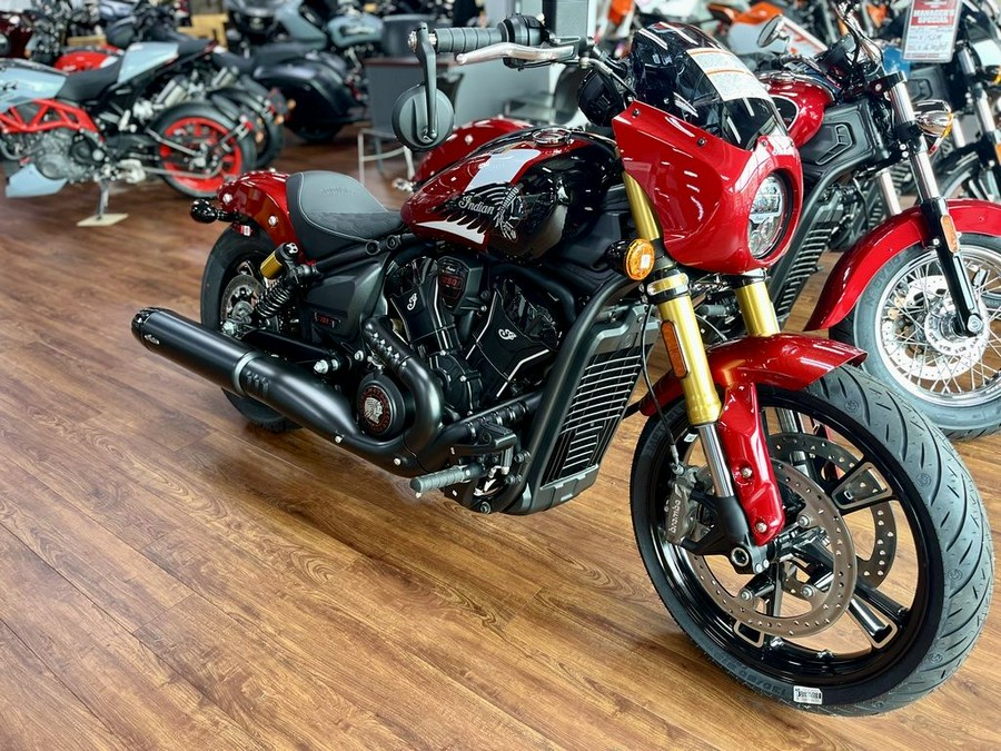 2025 Indian Motorcycle® 101 Scout® Sunset Red Metallic with Graphics