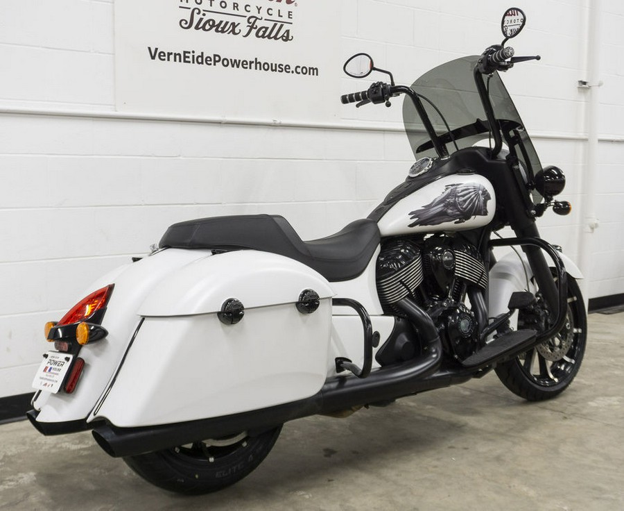 2019 Indian Motorcycle® Springfield® Dark Horse® White Smoke