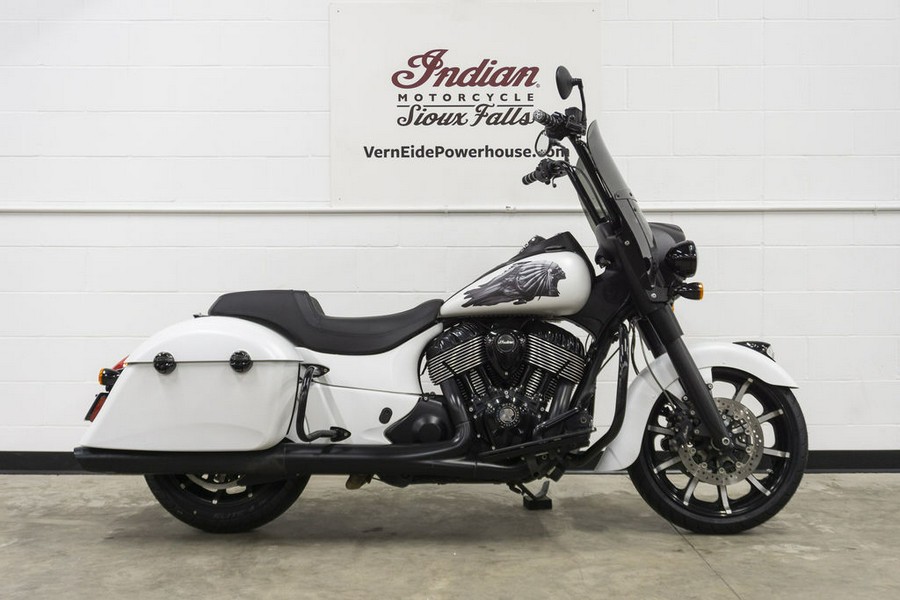 2019 Indian Motorcycle® Springfield® Dark Horse® White Smoke