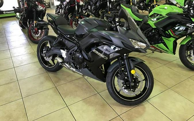 2024 Kawasaki Ninja® 650 Metallic Matte Dark Gray/Metallic Spark Black